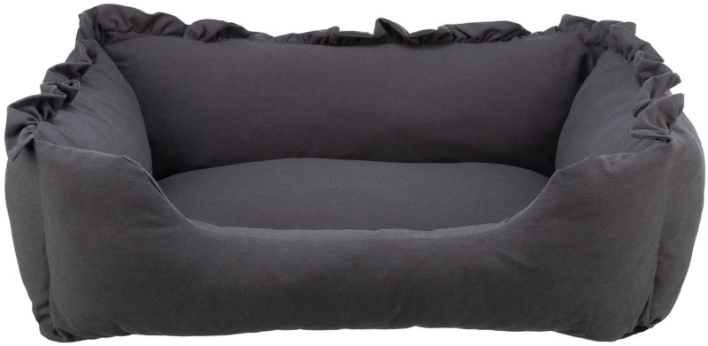 37256 Lino vital bed, square, 110 x 75 cm, black/grey