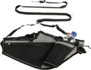 12769 Jogging belt with leash, belt: 70-130 cm/23 cm,  leash: 1.15-1.50 m/20 mm, grey/black