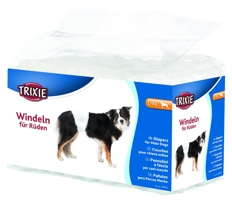 23643 Diapers for male dogs, L-XL, 12 pcs.