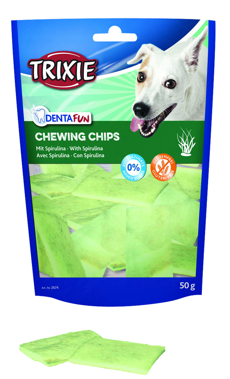 2674 Denta Fun chewing chips, spirulina algae, 50 g