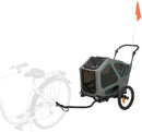 12800 Bicycle trailer, S: 64 - 92 - 80/130 cm, grey/sage