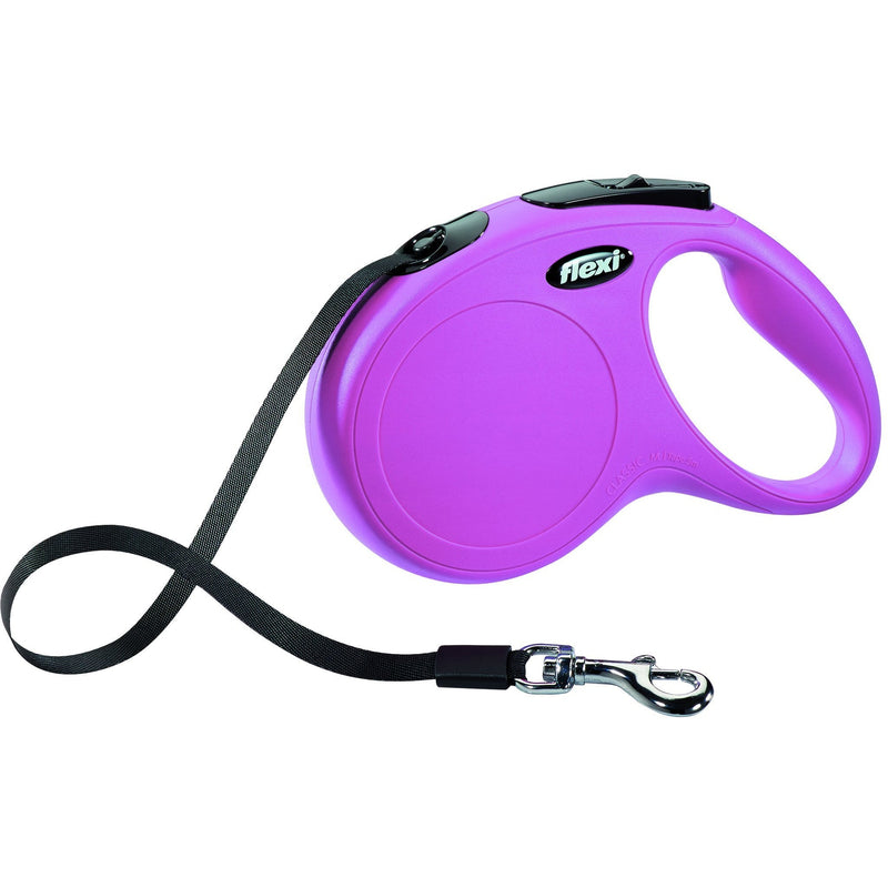 11716 flexi New CLASSIC, tape leash, M: 5 m, pink