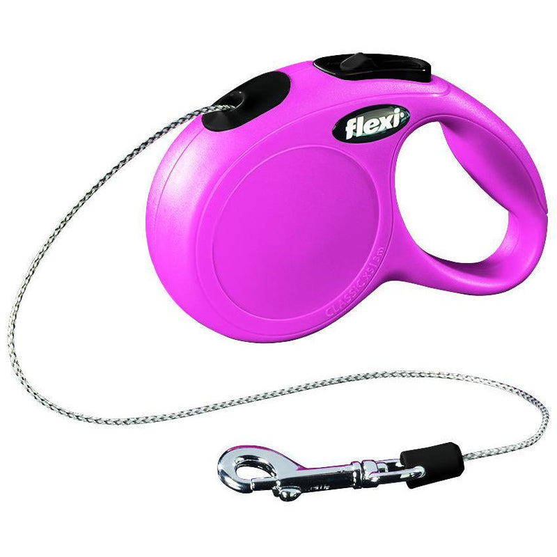 11776 flexi New CLASSIC, cord leash, xS: 3 m, pink