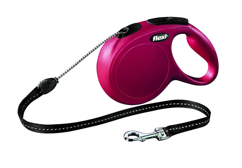 11813 flexi New CLASSIC, cord leash, M: 8 m, red