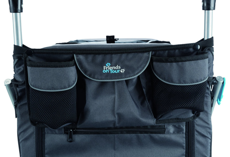12796 Bicycle trailer, quick-fold, M: 63 x 95 x 90/132 cm, grey