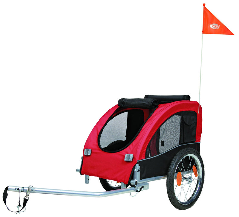 12814 Bicycle trailer, M: 63 x 68 x 75 (137) cm, black/red