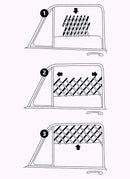 13102 Ventilation lattice for cars, 30-110 cm, black