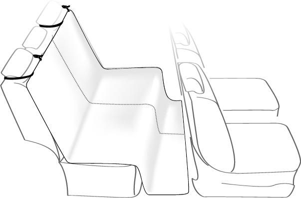 13237 Car seat cover, 1.40 x 1.20 m, beige