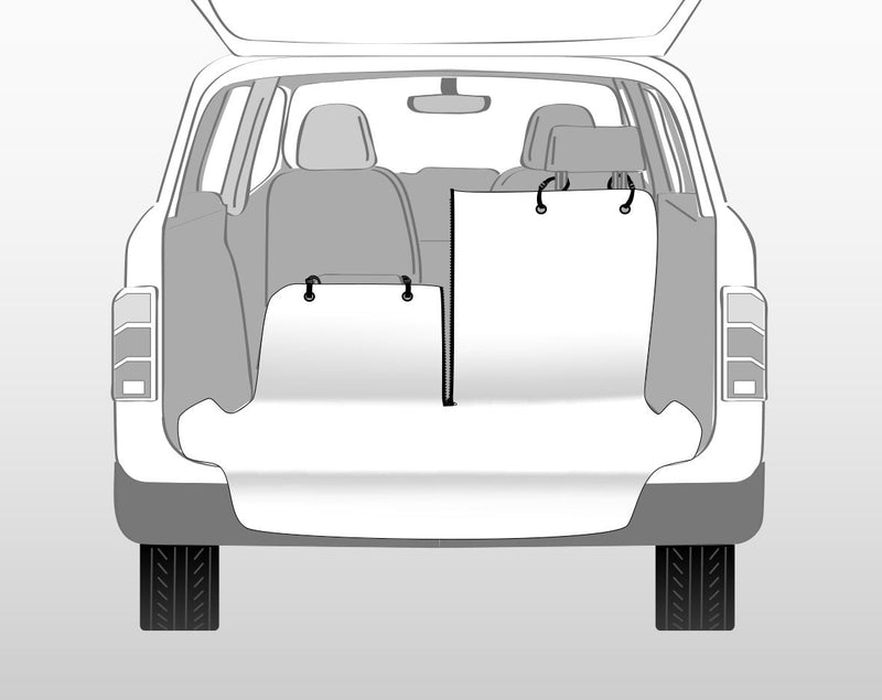 13238 Car boot cover, 1.80 x 1.30 m, beige/black
