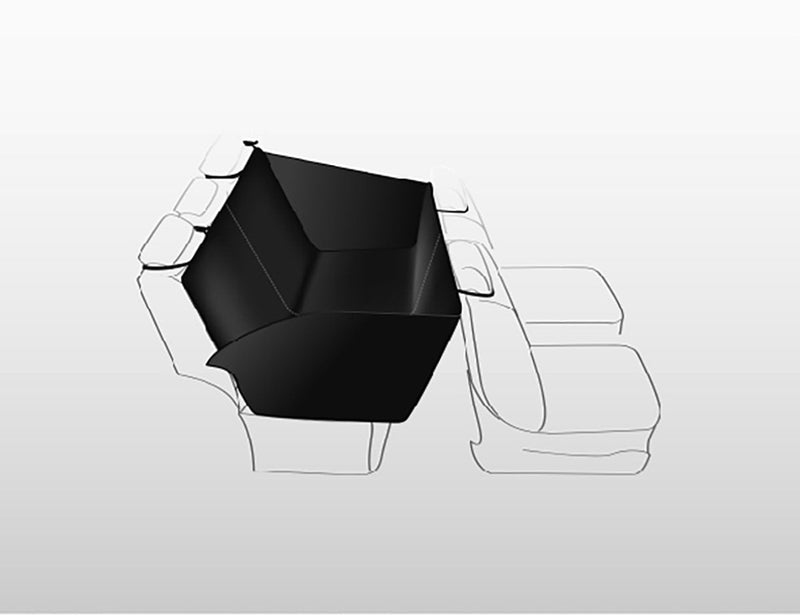 1348 Car seat cover, 1.50 x 1.35 m, black