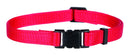 15555 Junior set of puppy collars, M-L: 22-35 cm/10 mm, black, red, royal blue, apple, papaya, orchid