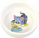 4009 Ceramic cat bowl with motif, 0.3 l/-Ã‚Â· 11 cm, white