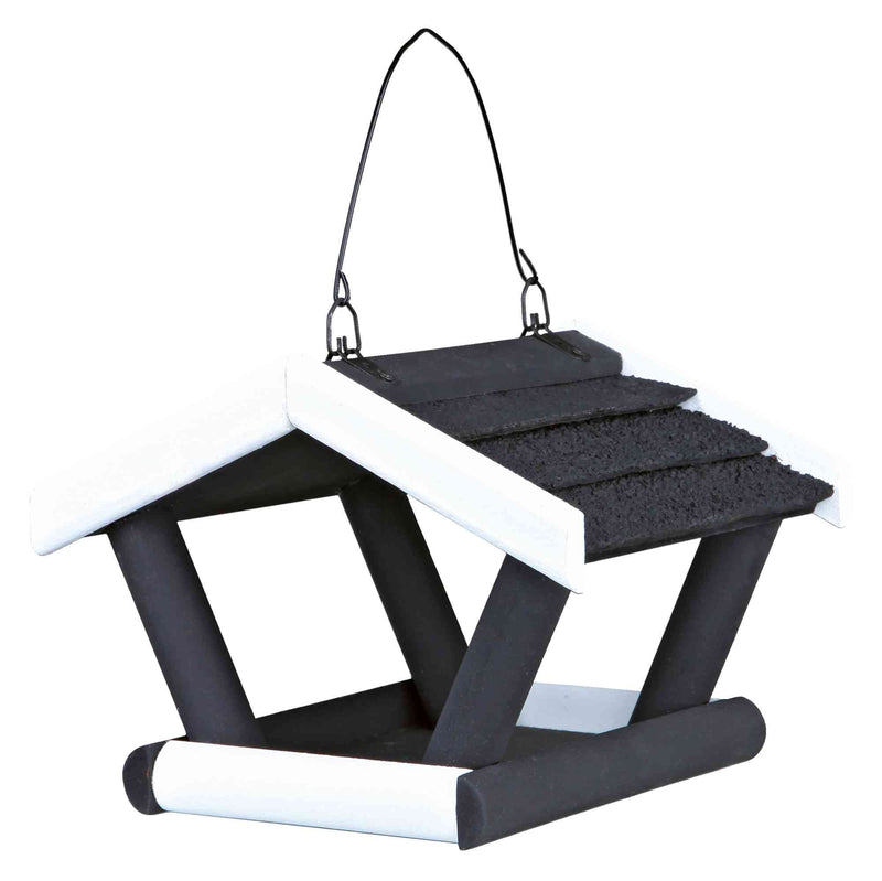 55803 natura hanging bird feeder, 17 x 19 x 14 cm, black/white