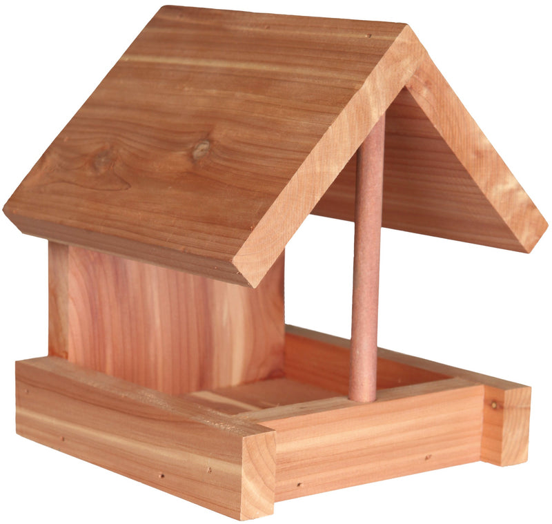 55844 natura bird feeder, cedarwood, 16 x 15 x 13 cm, natural