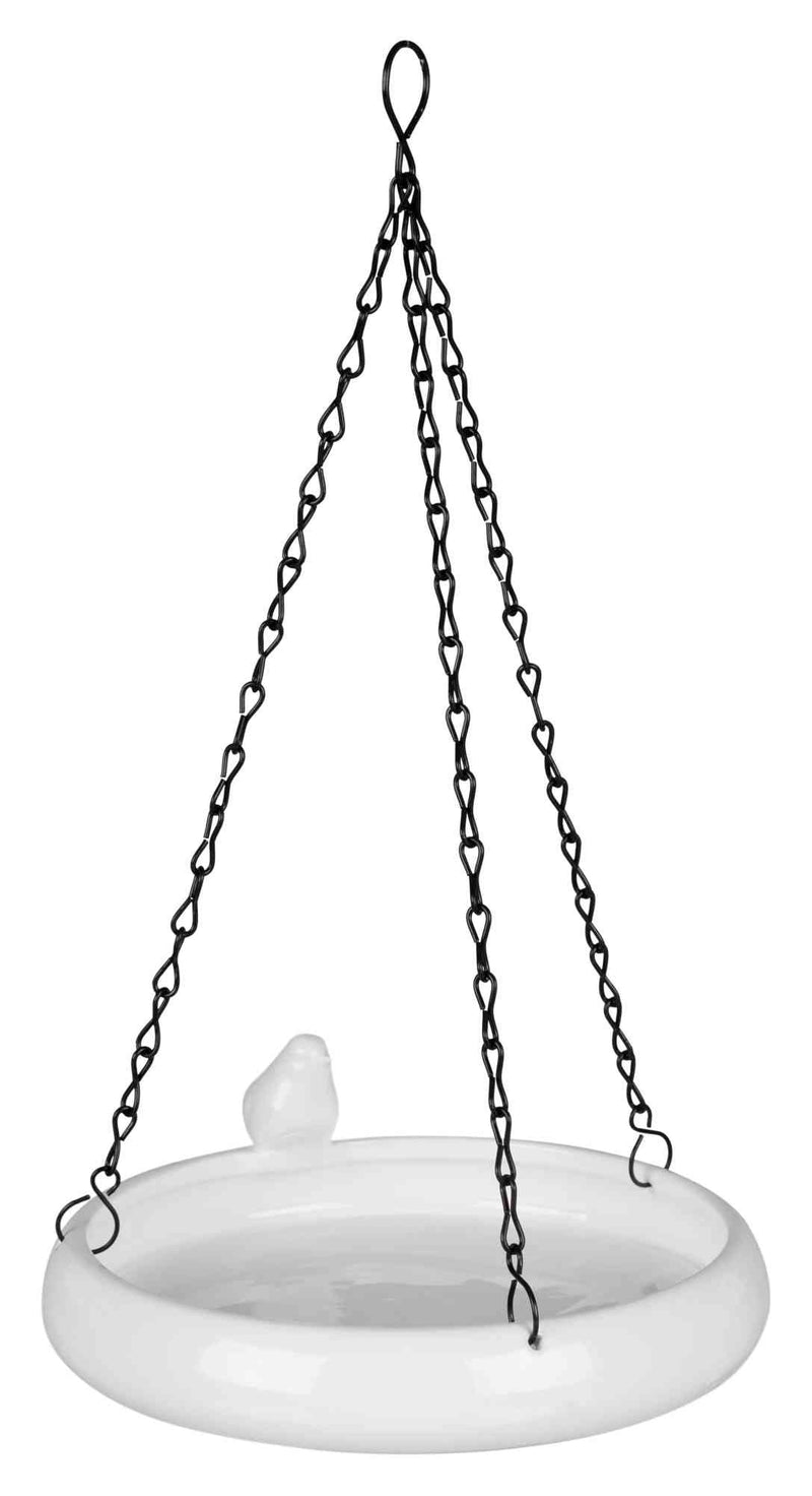 55629 Hanging bird bath, ceramic, 500 ml/diam. 21 cm