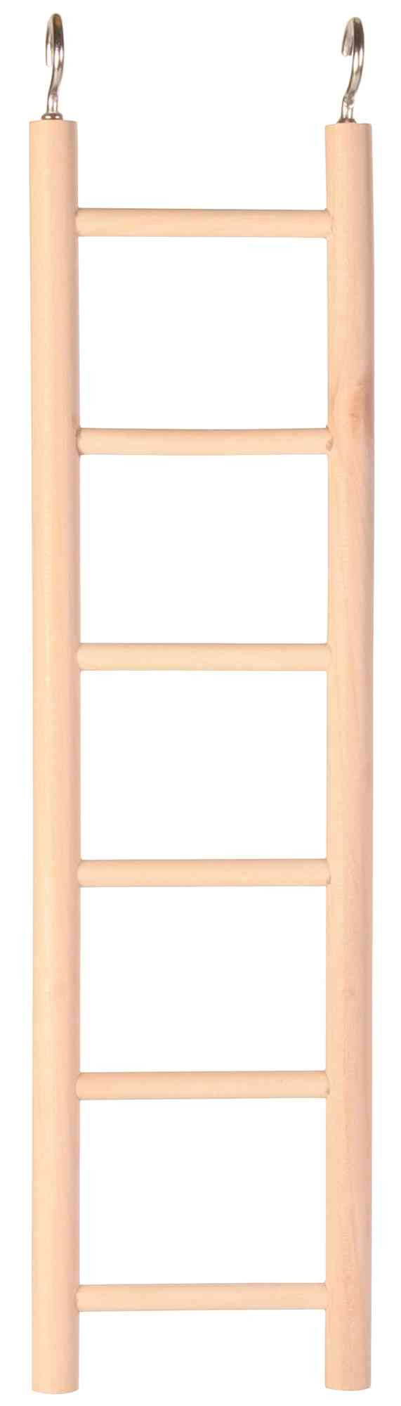5813 Wooden ladder, 6 rungs/28 cm