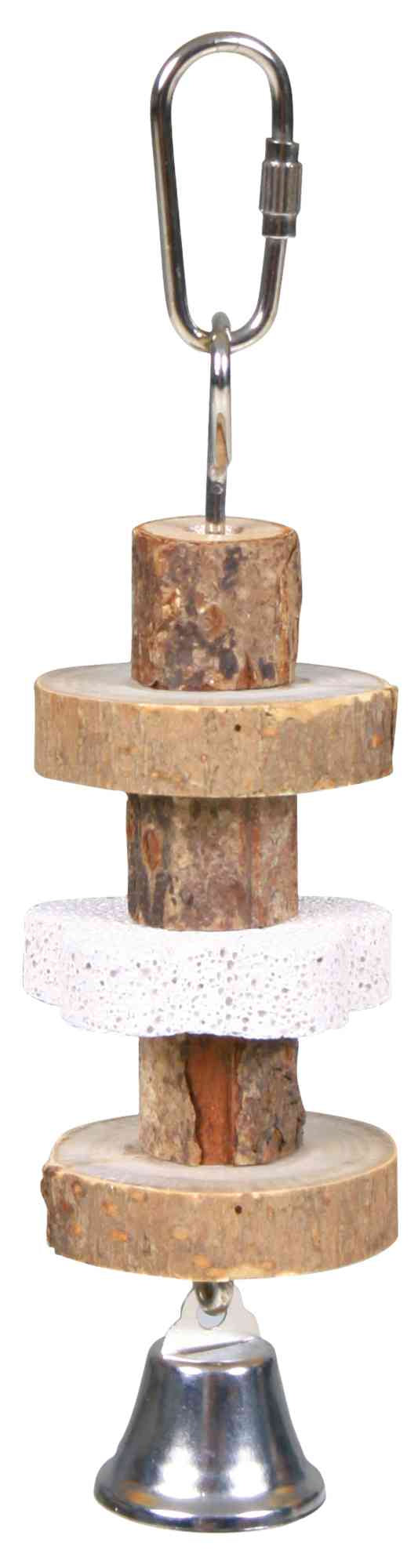 58951 Gnawing wood with lava stone, 16 cm