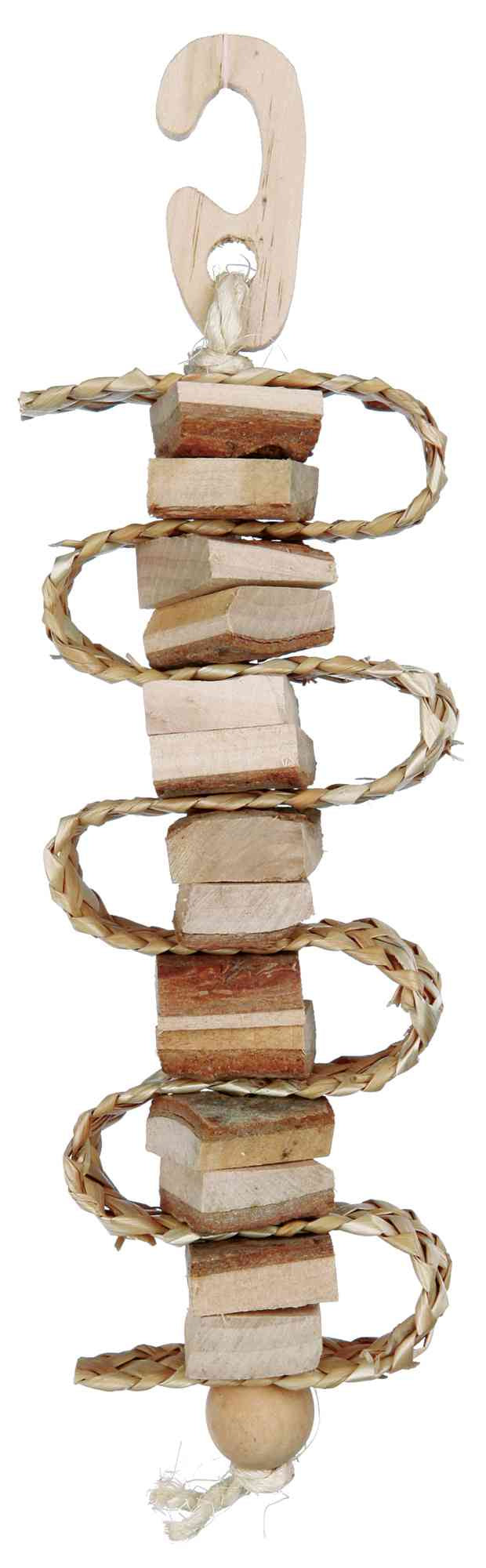 58967 Natural Living toy with straw ribbons, 30 cm