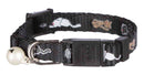 4178 Junior cat collar, cat motif,