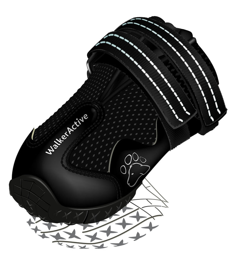 19460 Walker Active protective boots, XS, 2 pcs., black
