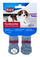 19500 Dog socks, non-slip, XXS-XS, 2 pcs., grey