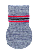 19501 Dog socks, non-slip, XS-S, 2 pcs., grey