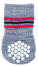 19505 Dog socks, non-slip, L-XL, 2 pcs., grey