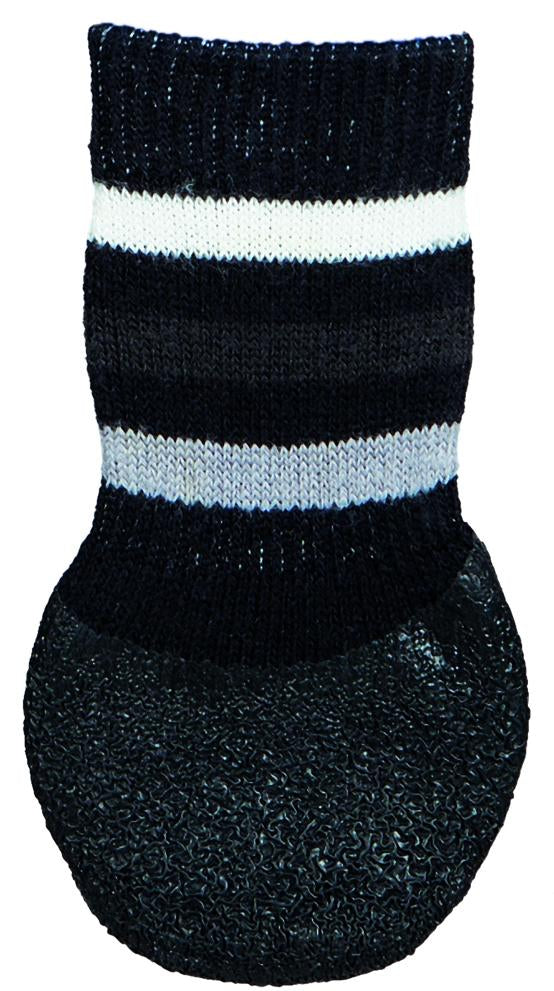 19524 Dog socks, non-slip, L, 2 pcs., black