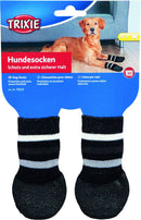 19523 Dog socks, non-slip, M-L, 2 pcs., black
