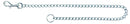 21961 Chain leash, chrome, 90 cm/2.0 mm