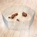 6249 Indoor run for small animals, galvanized, diam. 90 x 25 cm