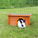 62395 natura small animal hutch, 40 x 20 x 28 cm, brown