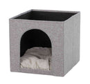 44087 Ella cuddly cave for shelf, 33 x 33 x 37 cm, grey
