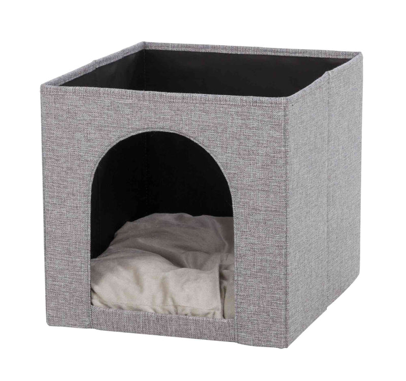 44087 Ella cuddly cave for shelf, 33 x 33 x 37 cm, grey