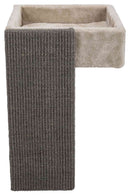 44085 Bed for shelves with scratching surface, 33 x 48 x 37 cm, light grey