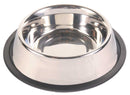 24851 Stainless steel bowl, rubber base ring, 0.45 l/diam. 19 cm