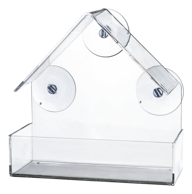 55610 Bird feeder for window pane, 225 ml/15 x15 x6 cm, TRA