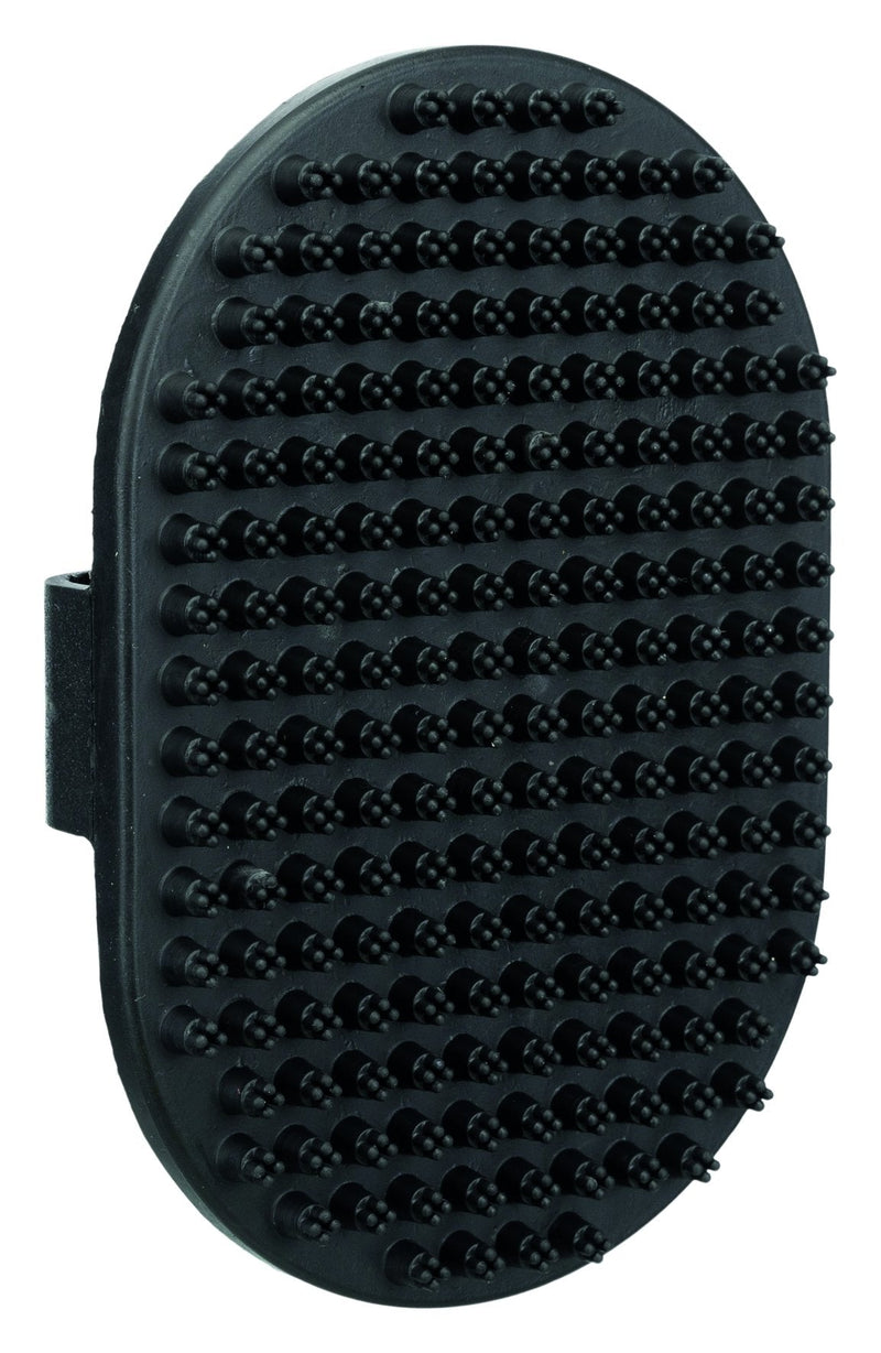 2333 Massage brush with hand-loop, rubber, 9 x 13 cm