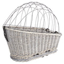 13114 Bicycle basket with lattice, 35 x 49 x 55 cm, grey