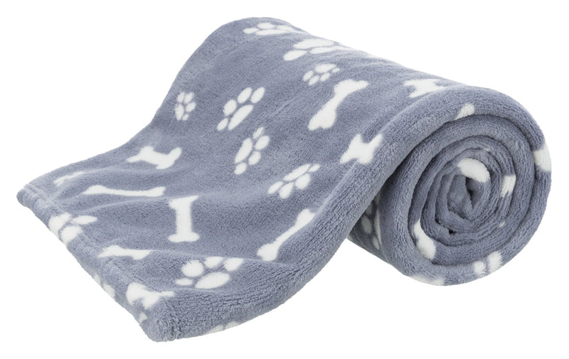 37090 Kenny blanket, plush, 75 x 50 cm, blue