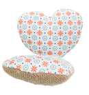 40783 Heart, jute/fabric, 8 cm