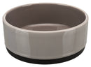24360 Ceramic bowl with rubber bottom, 0.4 l/diam. 12 cm, grey