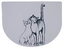 24540 Place mat Pussy Cat, 40 x 30 cm, white
