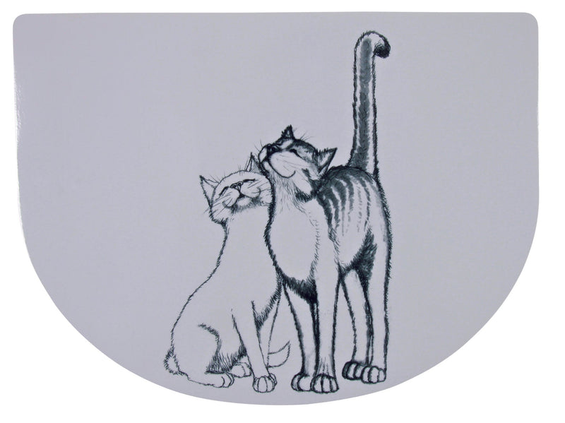 24540 Place mat Pussy Cat, 40 x 30 cm, white