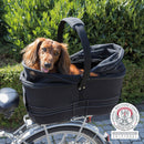 13110 Bicycle basket, wide racks, 29 x 49 x 60 cm, black