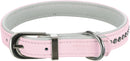 19033 Active Comfort collar with rhine stones, S-M: 27-33 cm/15 mm, pink