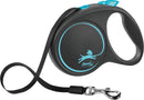 12242 flexi BLACK DESIGN, cord leash, XS: 3 m, blue