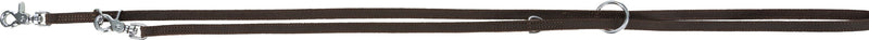 18999 Rustic fatleather adjustable leash, XS-S: 2.00 m/12 mm, dark brown