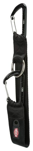 12775 Universal belt strap, mounteneer carabiner, 30 cm/38 mm, black