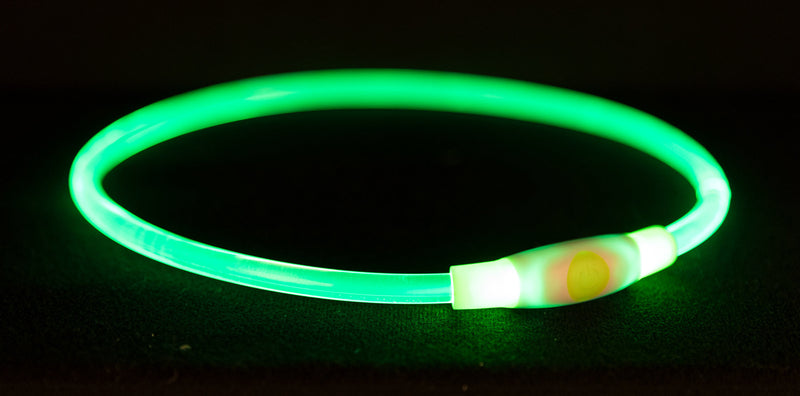 12661 Flash light ring USB, L-XL: 65 cm/ 8 mm, green